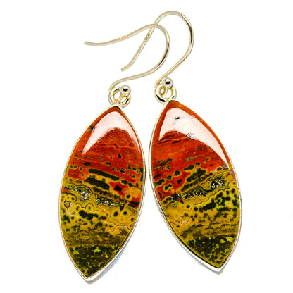 Ocean Jasper Earrings handcrafted by Ana Silver Co - EARR416097