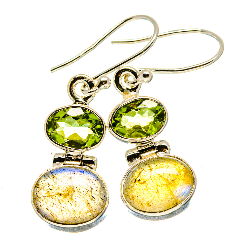 Labradorite Earrings handcrafted by Ana Silver Co - EARR416106