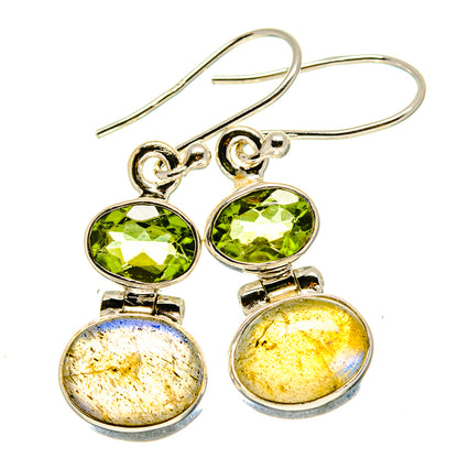 Labradorite Earrings handcrafted by Ana Silver Co - EARR416106