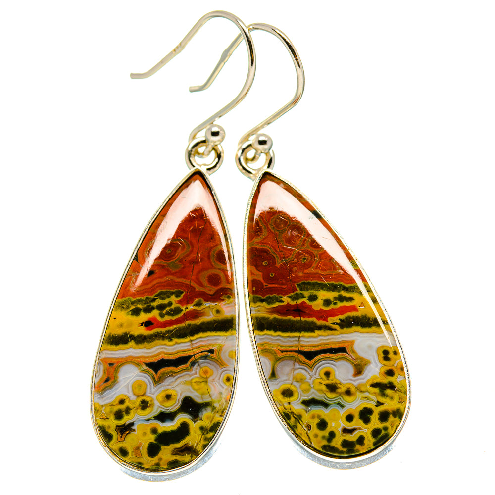 Ocean Jasper Earrings handcrafted by Ana Silver Co - EARR416112