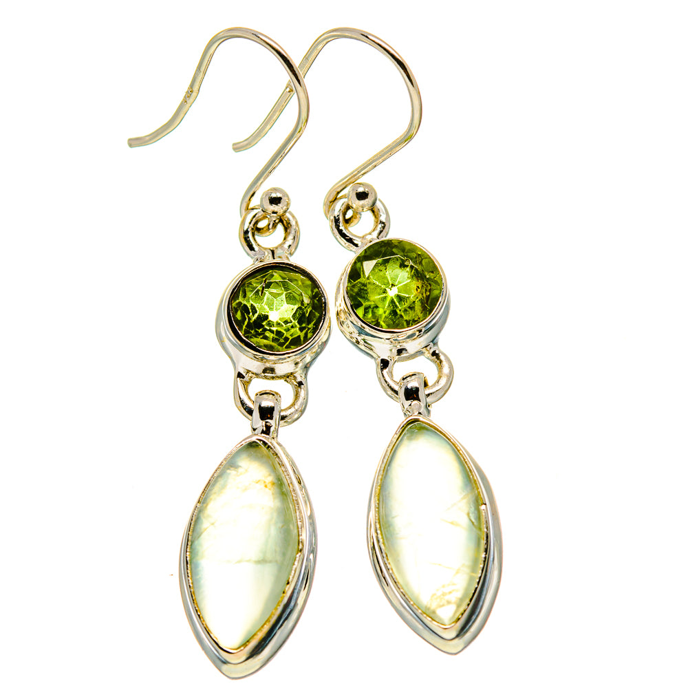 Prehnite Earrings handcrafted by Ana Silver Co - EARR416113