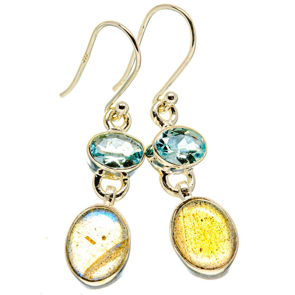 Labradorite Earrings handcrafted by Ana Silver Co - EARR416116