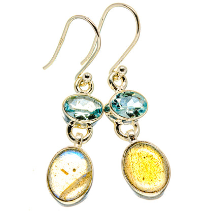Labradorite Earrings handcrafted by Ana Silver Co - EARR416116