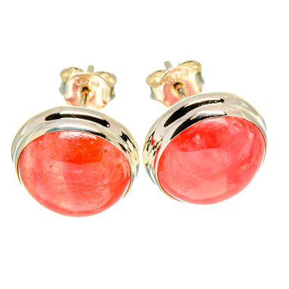 Rhodochrosite Earrings handcrafted by Ana Silver Co - EARR416118
