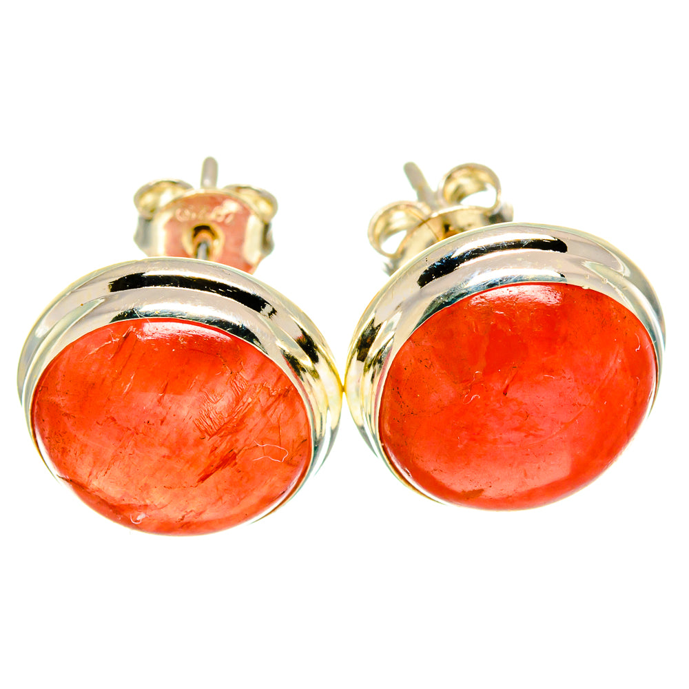 Rhodochrosite Earrings handcrafted by Ana Silver Co - EARR416133