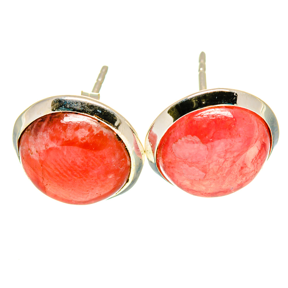Rhodochrosite Earrings handcrafted by Ana Silver Co - EARR416136