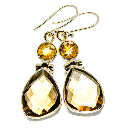 Smoky Quartz Earrings handcrafted by Ana Silver Co - EARR416140