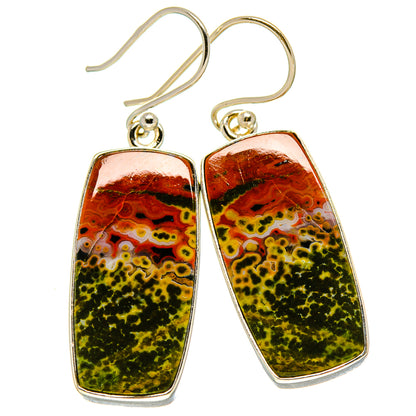 Ocean Jasper Earrings handcrafted by Ana Silver Co - EARR416159