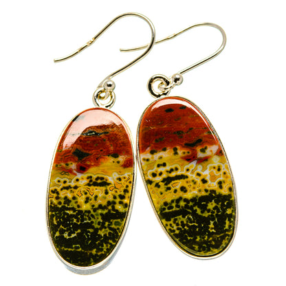 Ocean Jasper Earrings handcrafted by Ana Silver Co - EARR416164