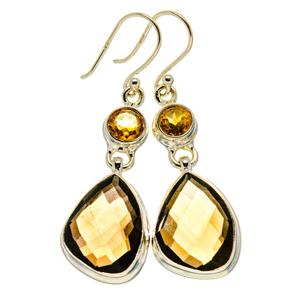 Smoky Quartz Earrings handcrafted by Ana Silver Co - EARR416167
