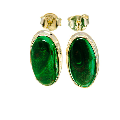 Malachite Earrings handcrafted by Ana Silver Co - EARR416213