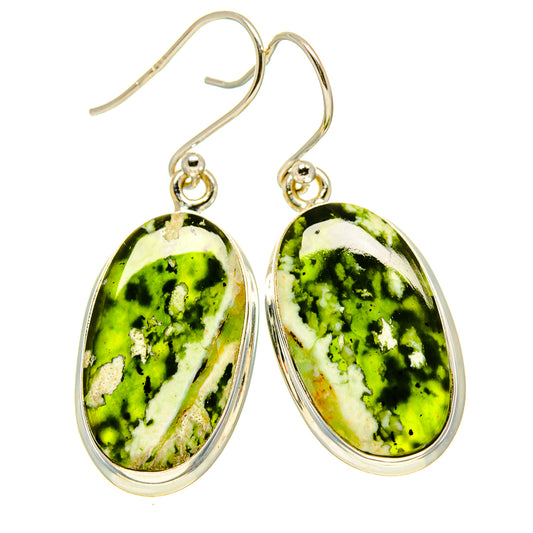 Australian Green Opal Earrings handcrafted by Ana Silver Co - EARR416231