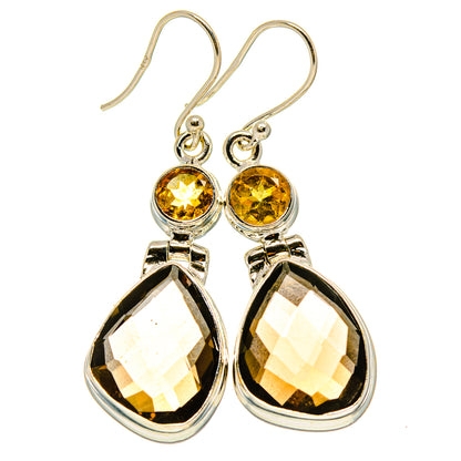 Smoky Quartz Earrings handcrafted by Ana Silver Co - EARR416233