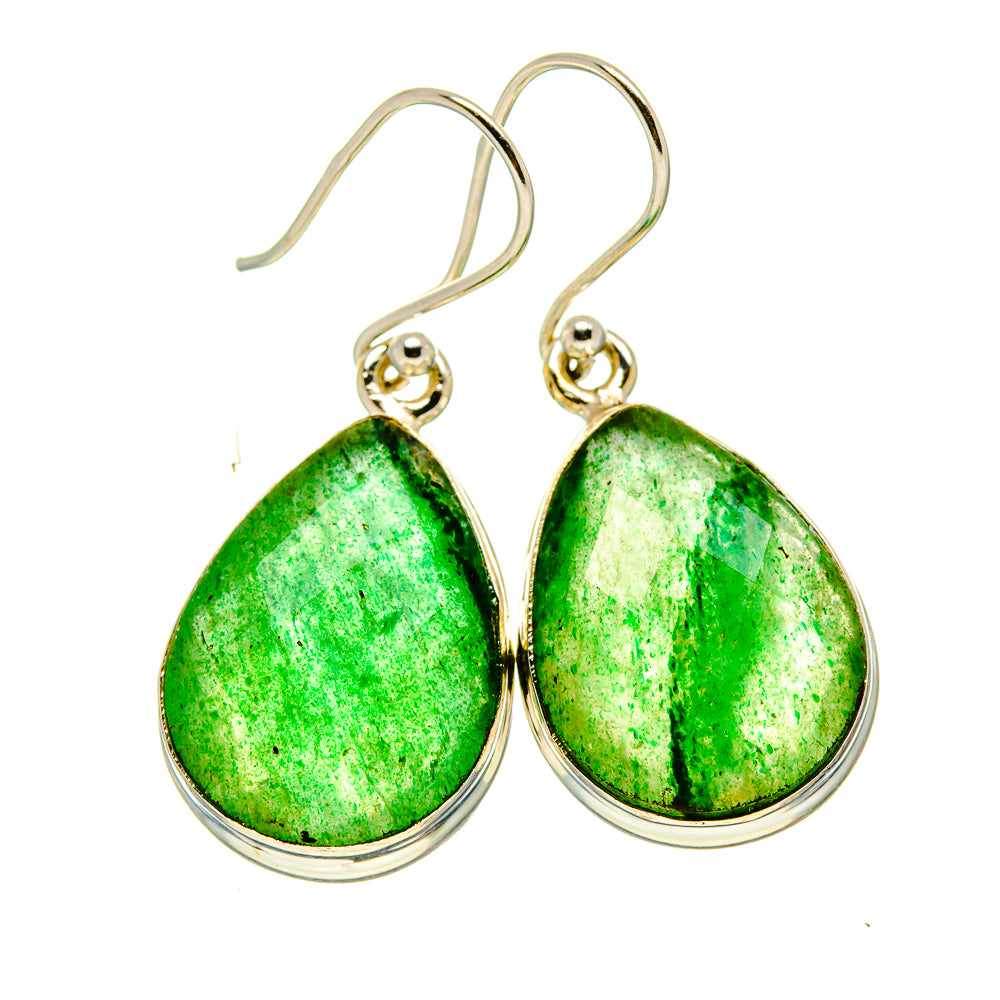 Green Aventurine Earrings handcrafted by Ana Silver Co - EARR416235