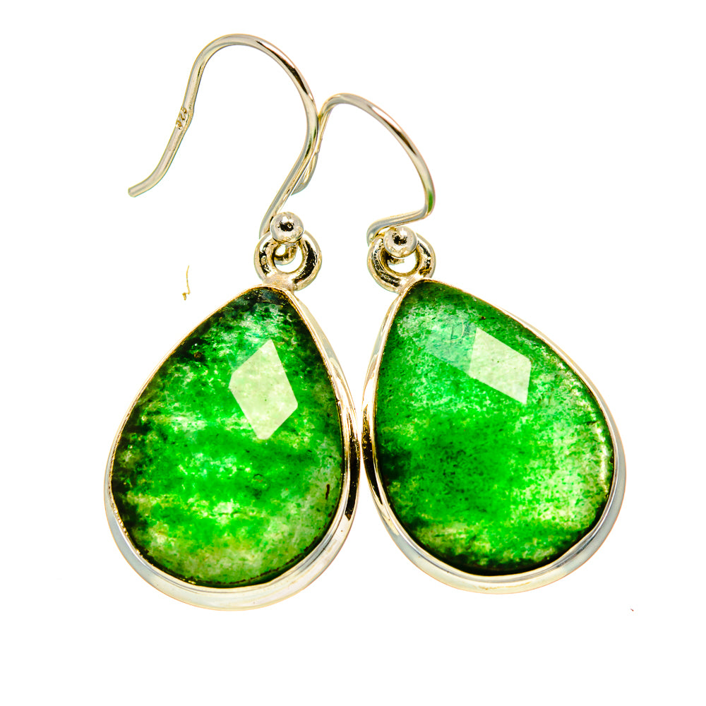 Green Aventurine Earrings handcrafted by Ana Silver Co - EARR416237