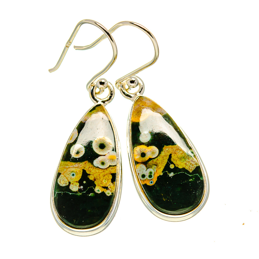 Ocean Jasper Earrings handcrafted by Ana Silver Co - EARR416247