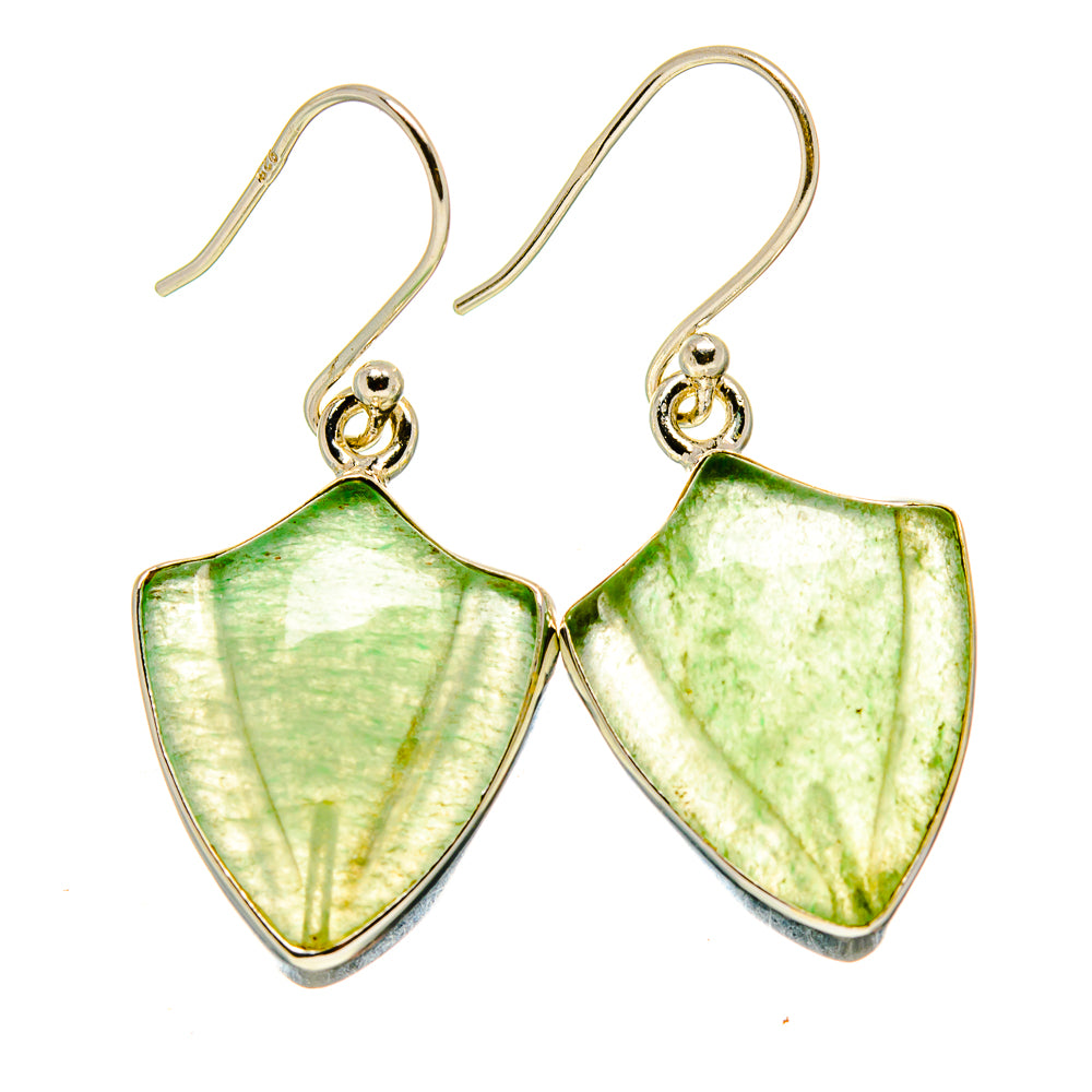 Prehnite Earrings handcrafted by Ana Silver Co - EARR416249