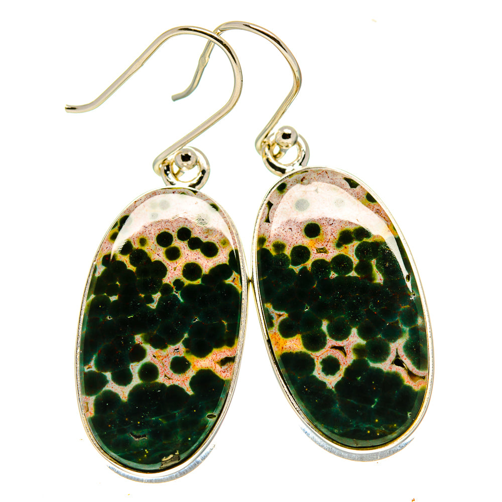 Ocean Jasper Earrings handcrafted by Ana Silver Co - EARR416250