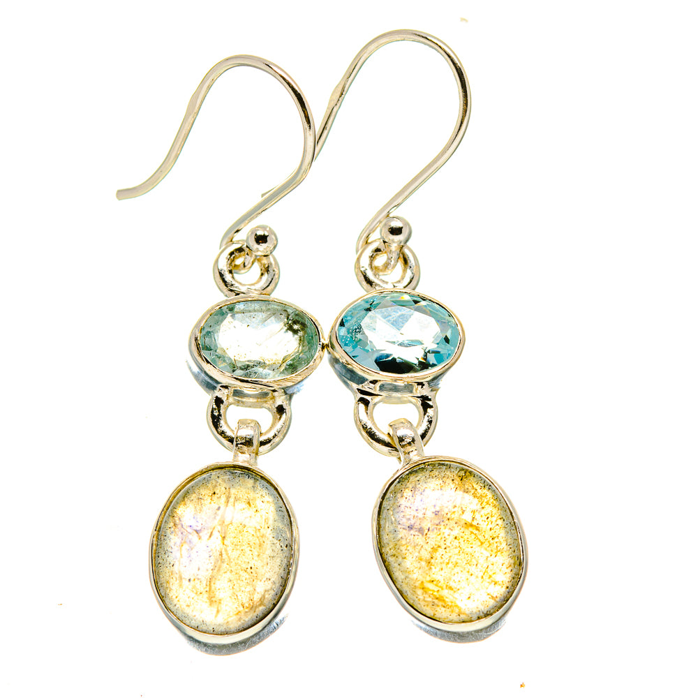 Labradorite Earrings handcrafted by Ana Silver Co - EARR416252