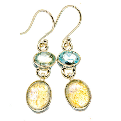 Labradorite Earrings handcrafted by Ana Silver Co - EARR416252