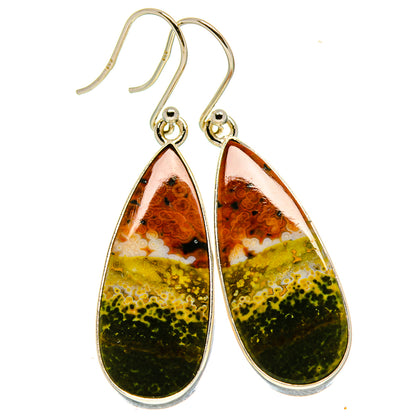 Ocean Jasper Earrings handcrafted by Ana Silver Co - EARR416261