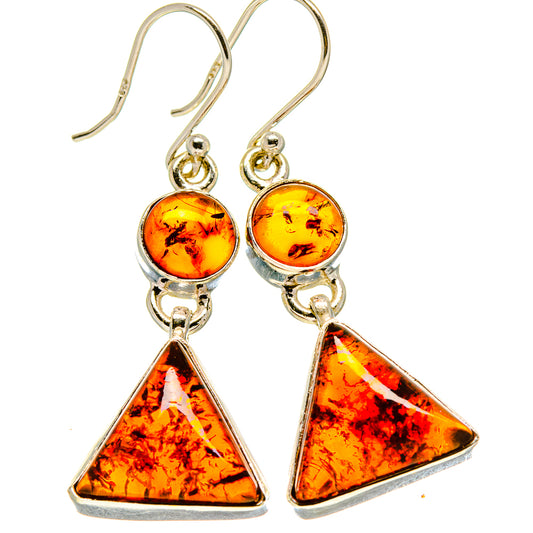 Baltic Amber Earrings handcrafted by Ana Silver Co - EARR416262