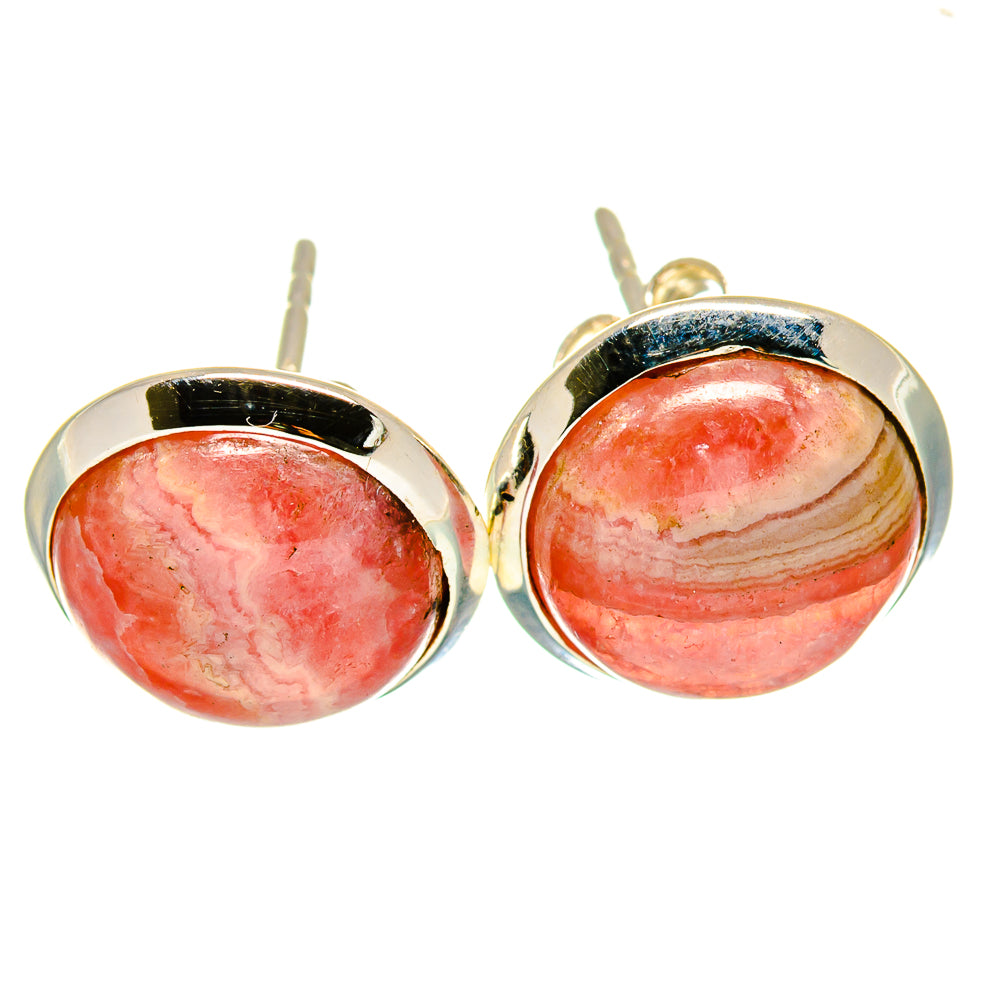 Rhodochrosite Earrings handcrafted by Ana Silver Co - EARR416277
