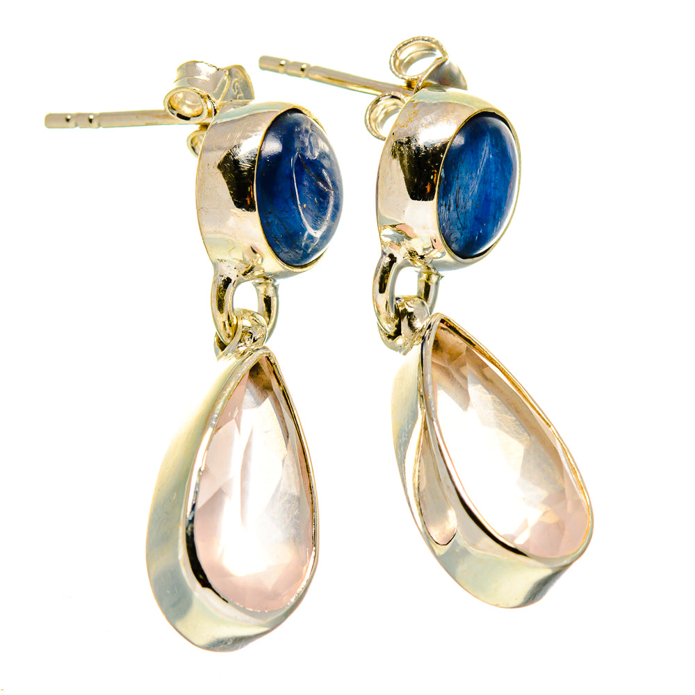 Rose Quartz Earrings handcrafted by Ana Silver Co - EARR416280