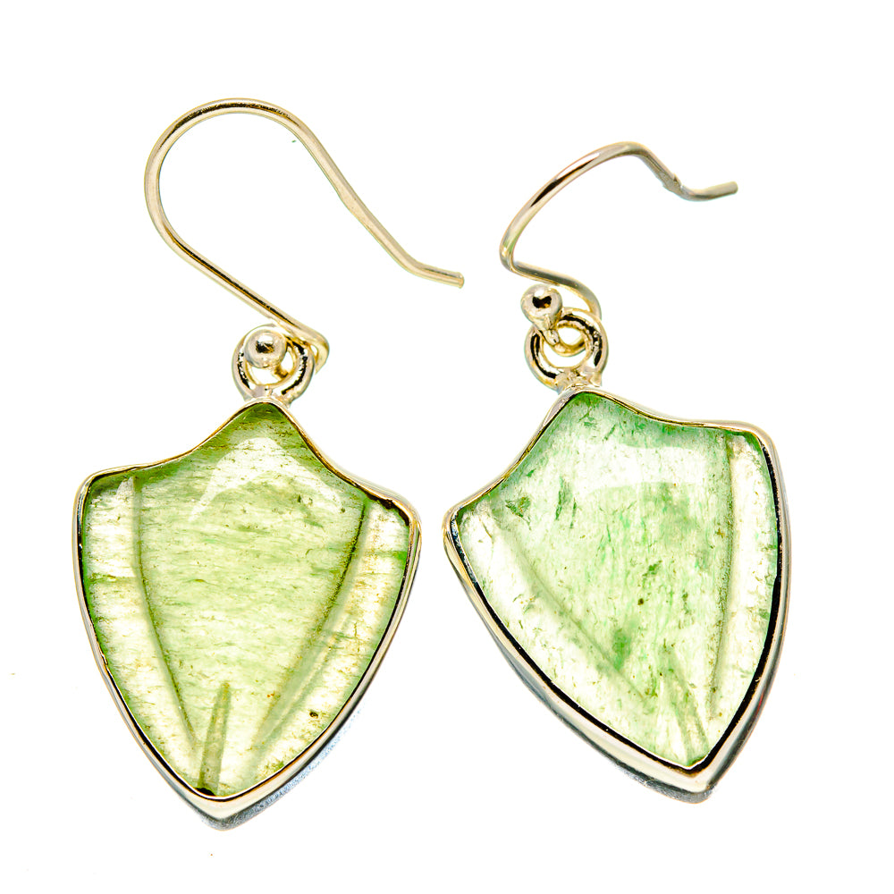 Prehnite Earrings handcrafted by Ana Silver Co - EARR416302
