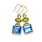 Kyanite, Peridot Earrings handcrafted by Ana Silver Co - EARR416307