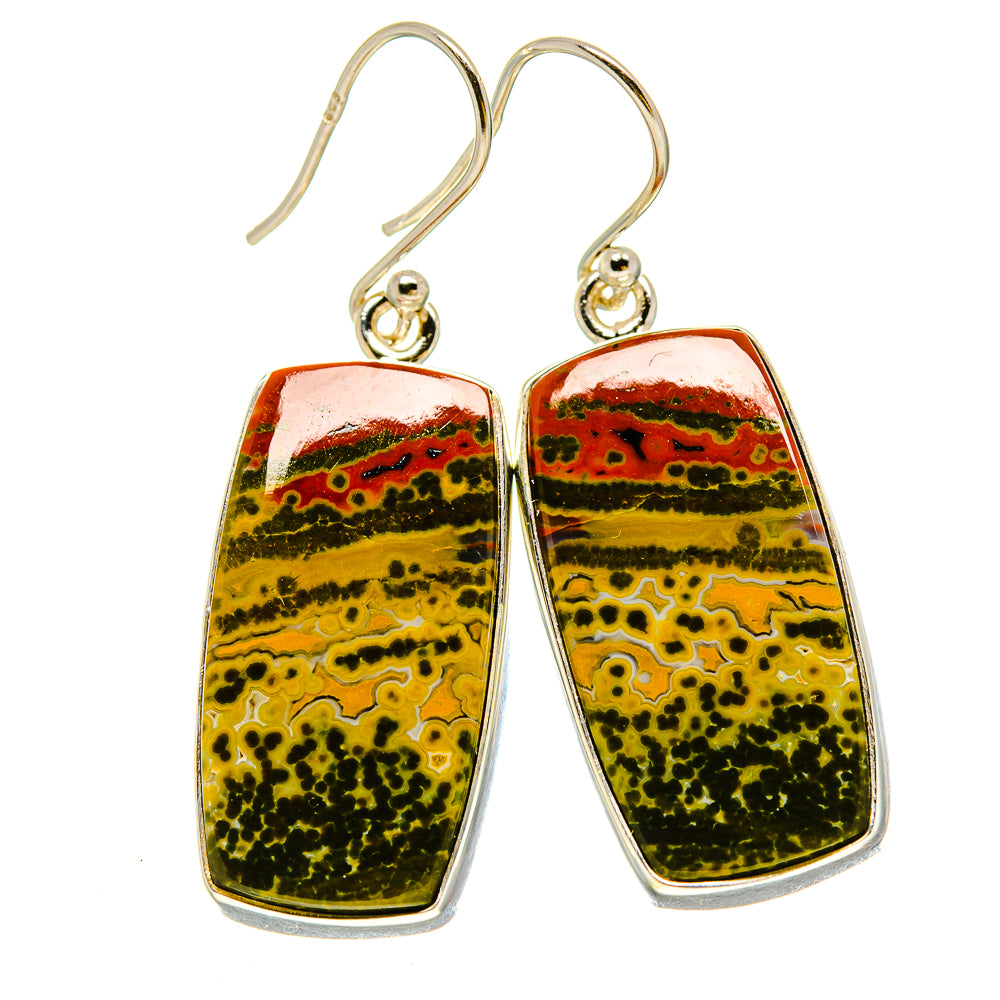 Ocean Jasper Earrings handcrafted by Ana Silver Co - EARR416312