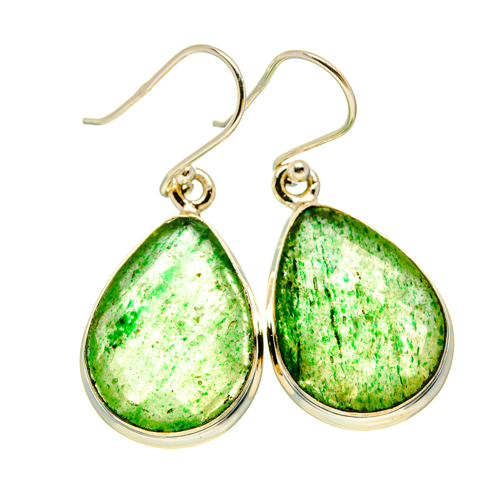 Green Aventurine Earrings handcrafted by Ana Silver Co - EARR416322