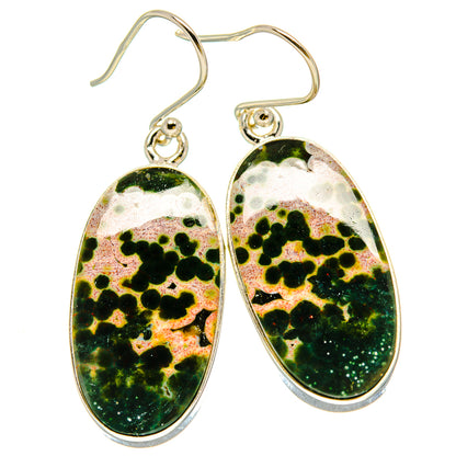 Ocean Jasper Earrings handcrafted by Ana Silver Co - EARR416338
