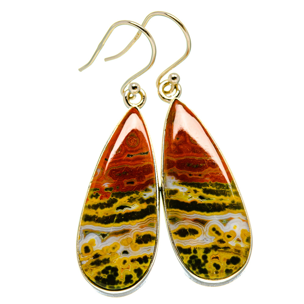 Ocean Jasper Earrings handcrafted by Ana Silver Co - EARR416349