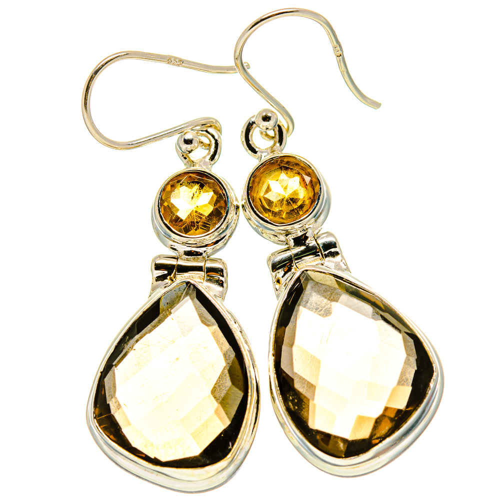 Smoky Quartz Earrings handcrafted by Ana Silver Co - EARR416382