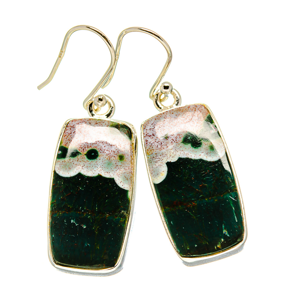 Ocean Jasper Earrings handcrafted by Ana Silver Co - EARR416384