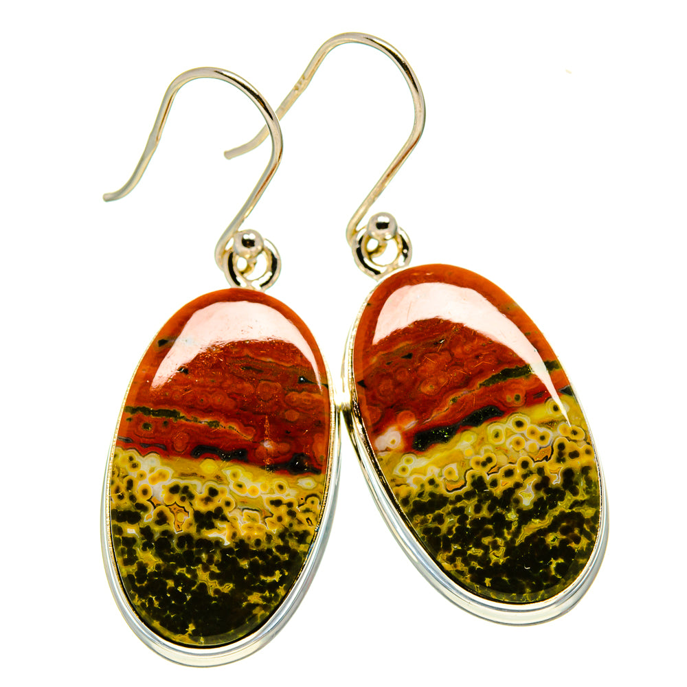 Ocean Jasper Earrings handcrafted by Ana Silver Co - EARR416386