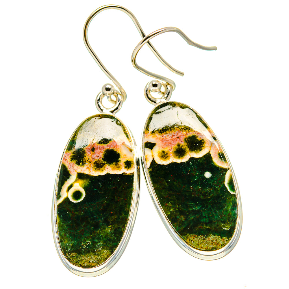 Ocean Jasper Earrings handcrafted by Ana Silver Co - EARR416390