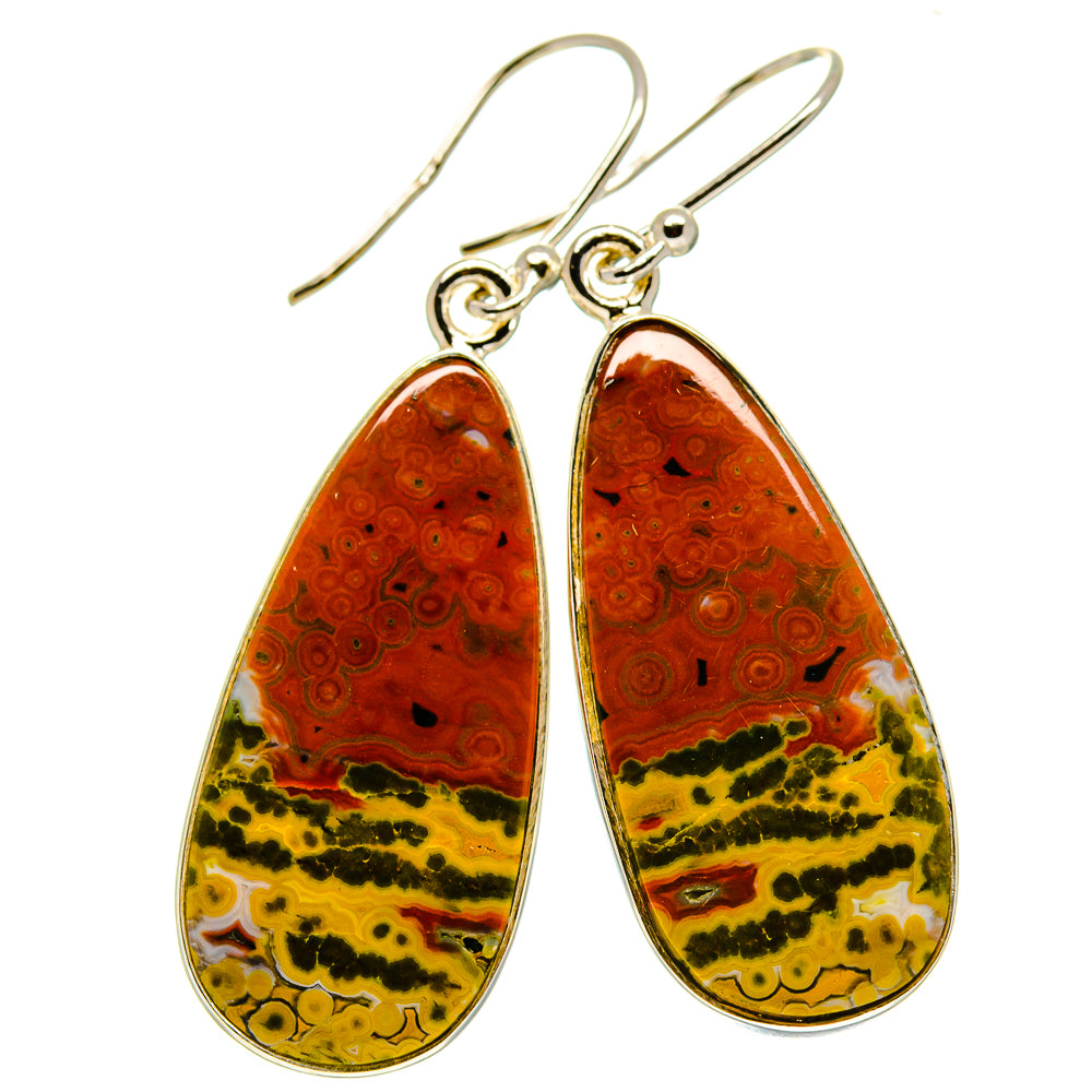 Ocean Jasper Earrings handcrafted by Ana Silver Co - EARR416397
