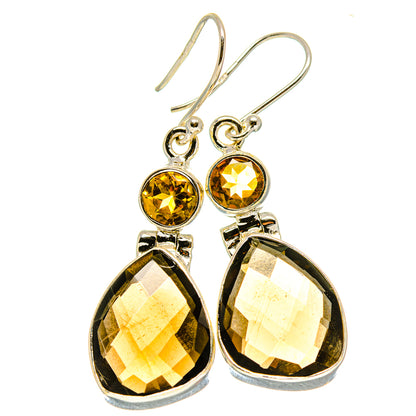Smoky Quartz Earrings handcrafted by Ana Silver Co - EARR416404