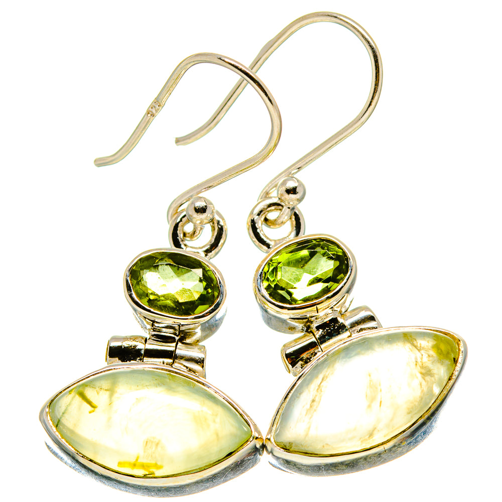 Prehnite Earrings handcrafted by Ana Silver Co - EARR416407
