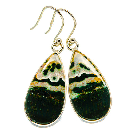 Ocean Jasper Earrings handcrafted by Ana Silver Co - EARR416408