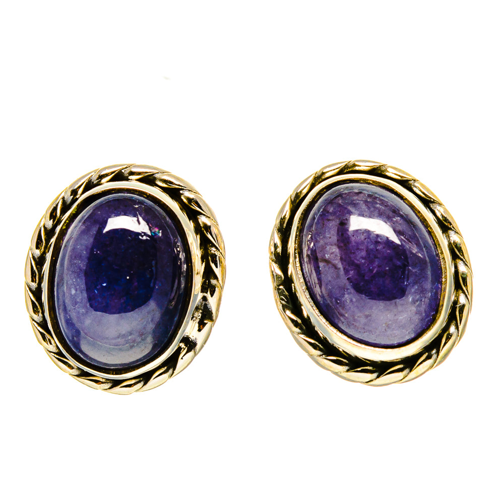 Tanzanite Earrings handcrafted by Ana Silver Co - EARR416419