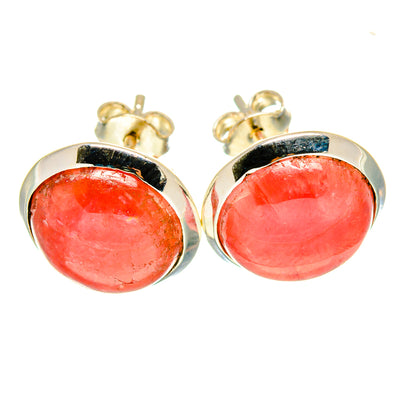 Rhodochrosite Earrings handcrafted by Ana Silver Co - EARR416421