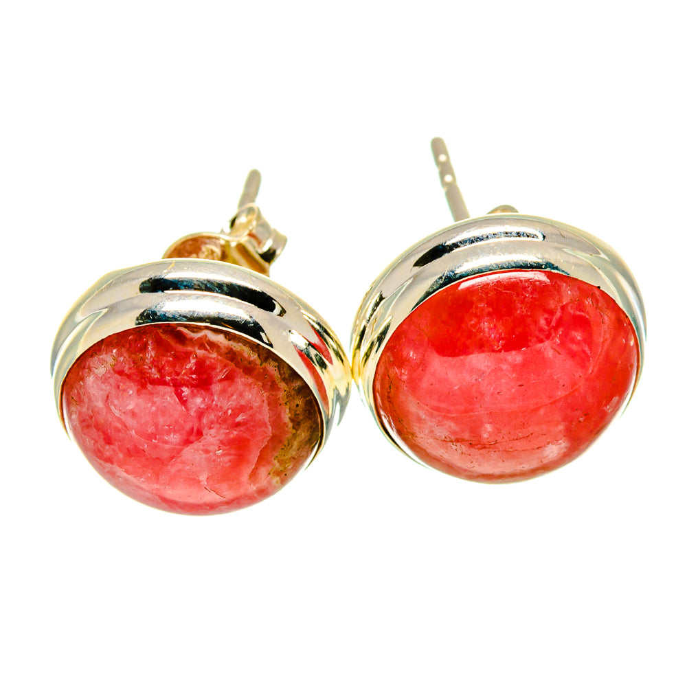 Rhodochrosite Earrings handcrafted by Ana Silver Co - EARR416429