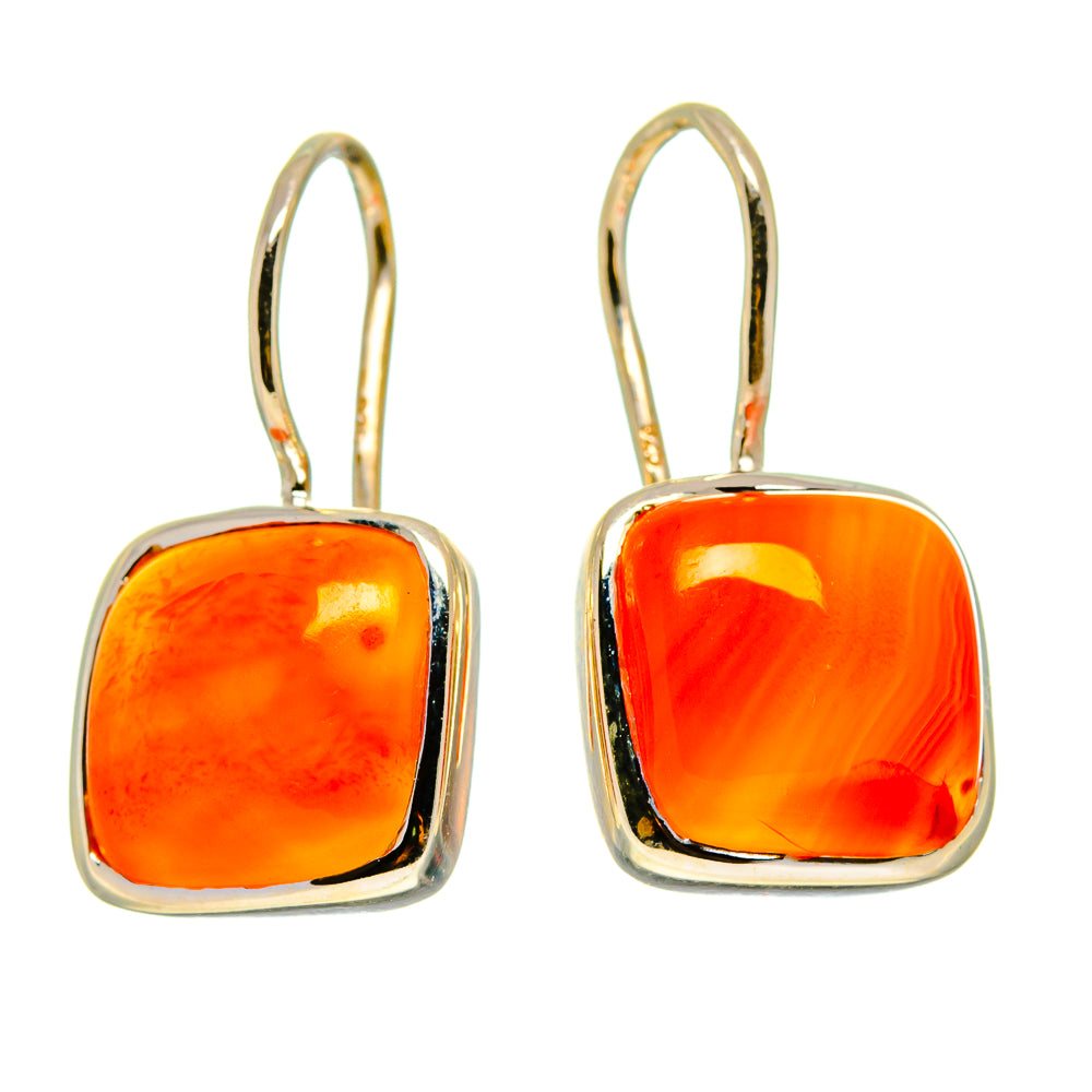 Carnelian Earrings handcrafted by Ana Silver Co - EARR416467