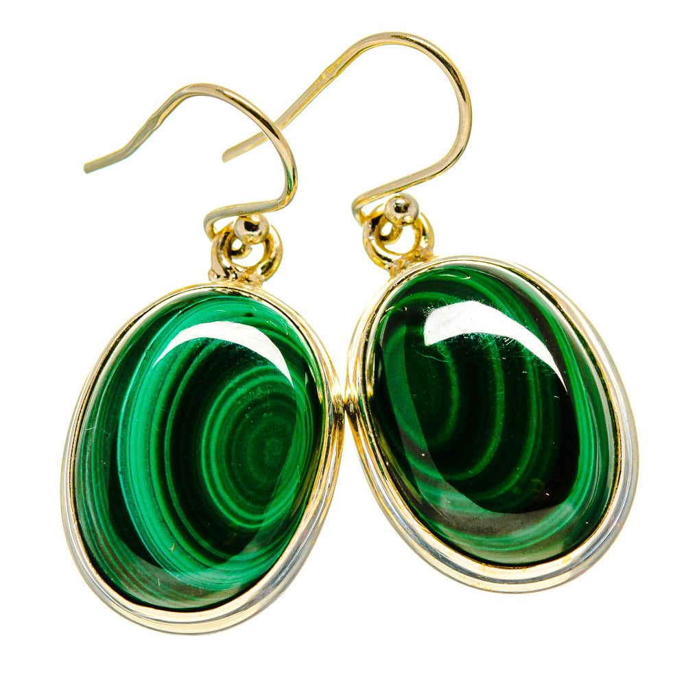 Malachite Earrings handcrafted by Ana Silver Co - EARR416468