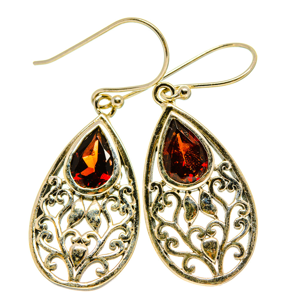 Garnet Earrings handcrafted by Ana Silver Co - EARR416471