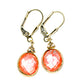 Pink Agate Earrings handcrafted by Ana Silver Co - EARR416481
