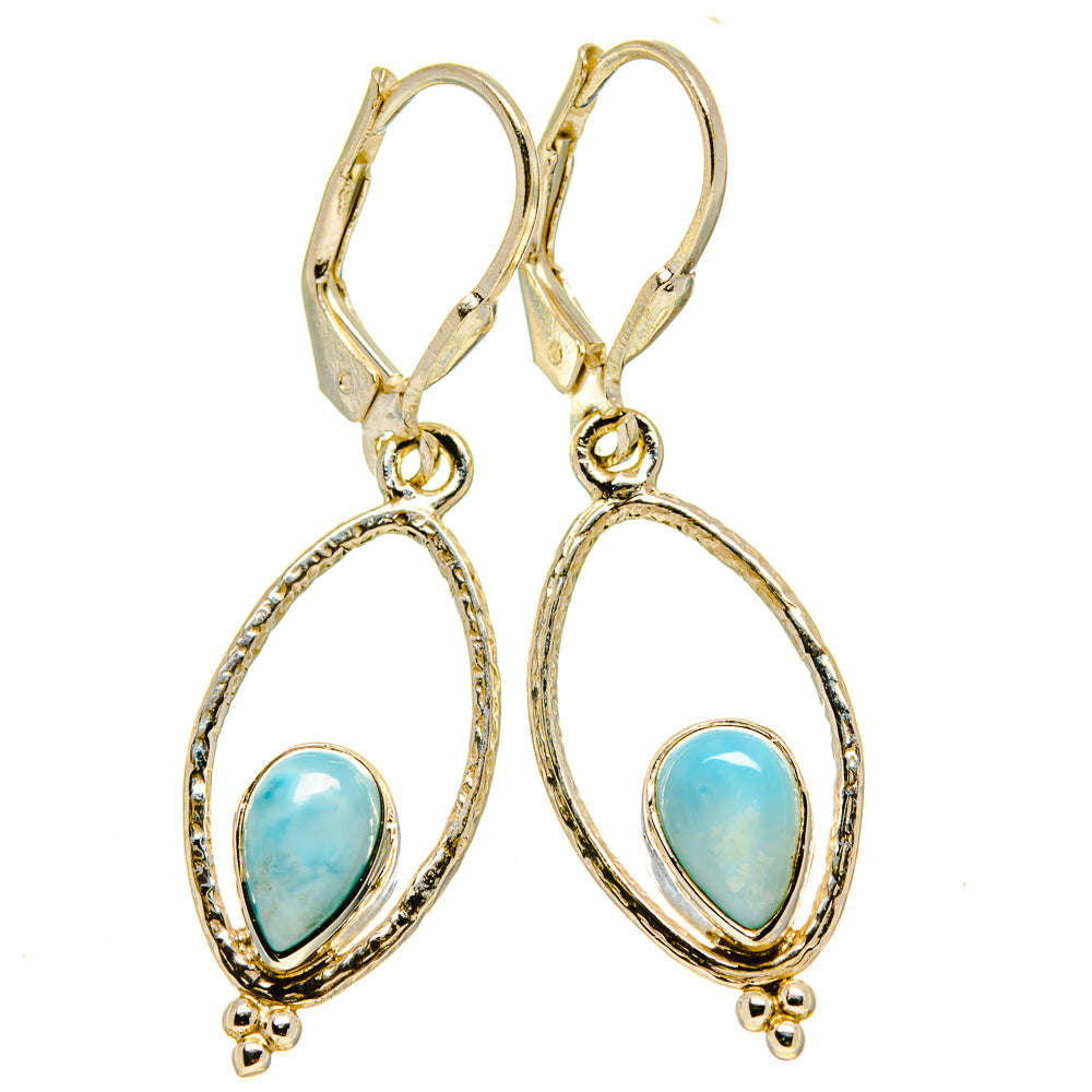 Larimar Earrings handcrafted by Ana Silver Co - EARR416482